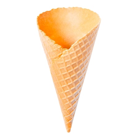 Вафельний ріжок цукровий 130 мм, кут 35° (252 шт/ящик)