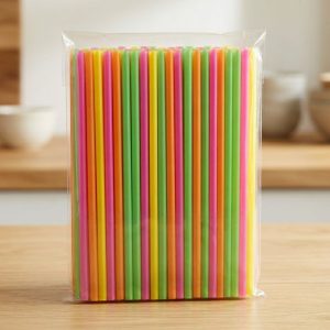 Соломинки для напоїв Poloplast 16 см Multicolor Ø7 мм (500 шт)